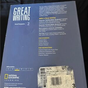 Great Writing 2 - Blue Educational Workbook